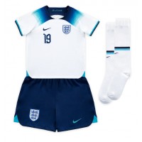 England Mason Mount #19 Fußballbekleidung Heimtrikot Kinder WM 2022 Kurzarm (+ kurze hosen)
